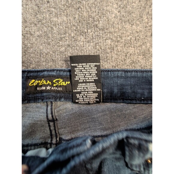 Urban Star Men's Stretch Straight Leg Premium Jeans Dark Blue 34x34 5 Pocket - Picture 8 of 12